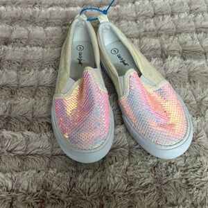 Cat & Jack Sequin Slip-On Sneakers size 3